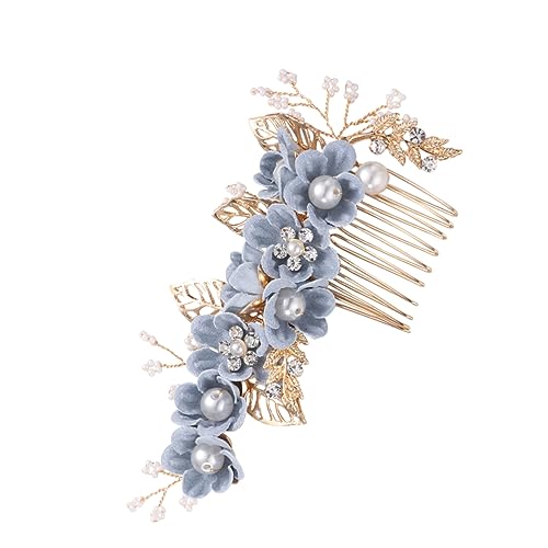 1Stk Kopfschmuck aus Kristall Frauenhaareinsatzkamm Haarspangen für Damen Tiara haarschmuck Brautkamm Hochzeit Haarkamm Kleid Kopfbedeckung Handgemachte Blumen Bankett von Ipetboom