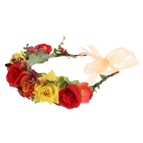 Ipetboom Braut Stirnband Party Haar Bands Blume Kopfschmuck Für Braut Foto Prop Kopfstück von Ipetboom