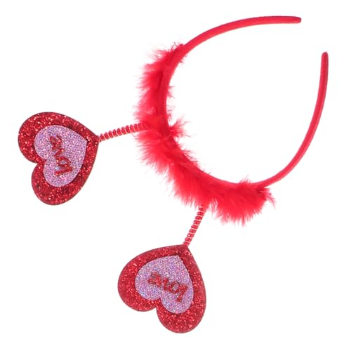 1Stk valentinstag stirnband rotes Stirnband Haarschmuck für Damen faschingshaarreife faschings haarreif Haarspangen Haarnadel valentinstag kopfschmuck romantisches Haarband Mode von Ipetboom