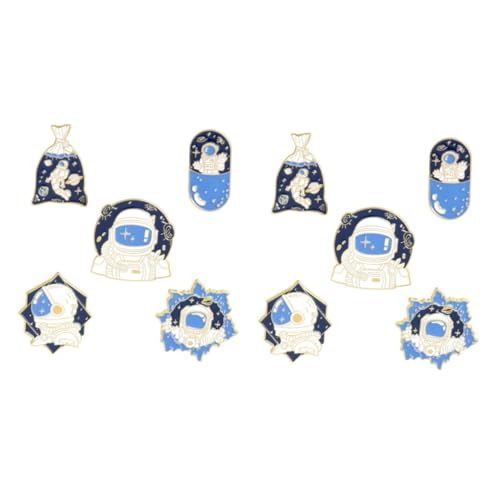 2 Sätze Teiliges Cartoon Astronaut Brosche Hochwertigem Legierungs Material Dekorative Anstecknadel Für Kleidung Taschen Hüte Einzigartiges Leichtes Design Für Styles 5 Stücke * 2 von Ipetboom