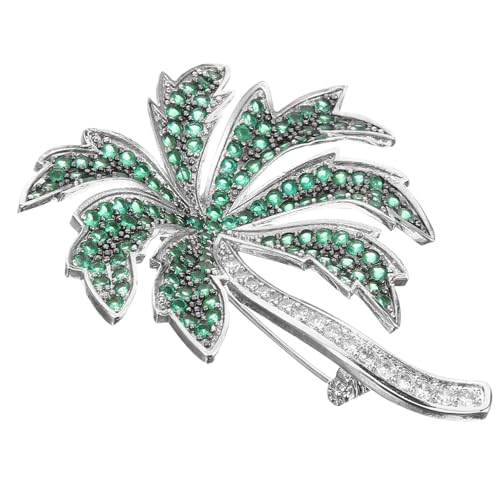 2 Stck. Hawaiian Coconut Tree Brosche für Damen Kreativer Cardigan Clip Hochwertigem Material für Pullover Schals Handtaschen Elegantes Zubehör von Ipetboom