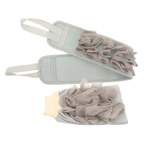 Ipetboom 2stücke Peeling-handtücher Für Duschen Mit Rückenschrubber Badetuch Aus Viskose Für Peeling Massage Und Baden von Ipetboom