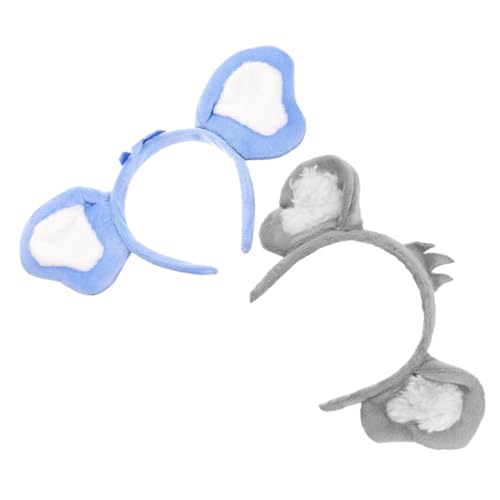 2St Koala-Stirnband Für den neuen Koala süße Stirnbänder Koala-Kostüm Koala-Gastgeschenke Stirnband für Zootiere Haarband Stirnbänder mit Tierohren Koala-Stirnbänder Stoff Ipetboom von Ipetboom