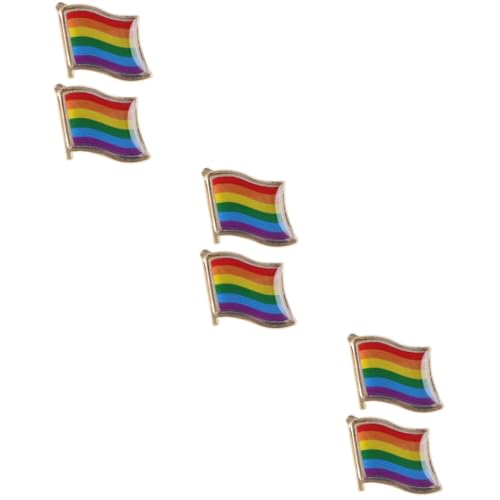 3 Sätze Regenbogen Broschen Fashionable Broschen Im Regenbogen Dekorative Lgbtq Badges Für Kleidung Taschen Schals Accessoires Pride Events 2 Stücke * 3 von Ipetboom