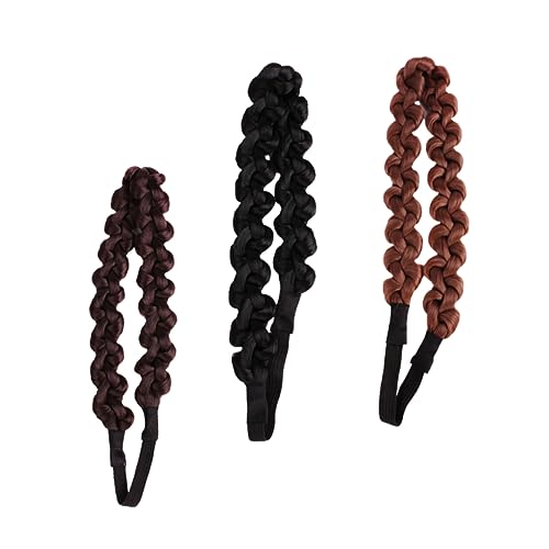 3St haarband hair-band hochzeits lovely partyhüte partytisch haar band okay hair ties weiblich Perücke entzückende Kopfbedeckung Haarreifen frauen kopfschmuck Weben Stirnband Schal von Ipetboom