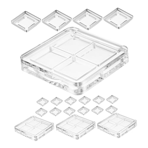 Ipetboom 4stücke Teilige Klare Leere Make-up-aufbewahrungsbox Mit Fächern Diy-lidschattenpalette Praktischer Lippenstift-organizer Tragbare Kosmetikbox Für Täglichen Gebrauch Ipetboom 4stücke Teilige Klare Leere Make-up-aufbewahrungsbox Mit Fächern Diy-lidschattenpalette Praktischer Lippenstift-organizer Tragbare Kosmetikbox Für Täglichen Gebrauch von Ipetboom
