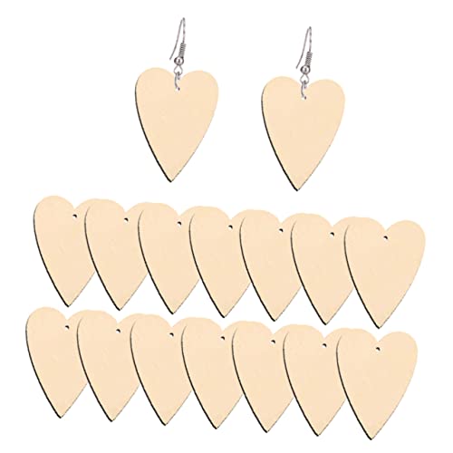 Ipetboom 50stücke Herzförmige Ohrringe Aus Holz Ohrhänger Ohrschmuck Für Damen Und Mädchen Lässiger Schmuck Party-ohrschmuck Beige Ipetboom 50stücke Herzförmige Ohrringe Aus Holz Ohrhänger Ohrschmuck Für Damen Und Mädchen Lässiger Schmuck Party-ohrschmuck Beige von Ipetboom