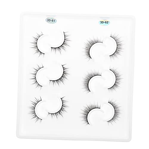 6 Paare Dreidimensionale falsche Wimpern Make-up falsche Wimpern Kit für magnetische Wimpern Mädchen Schönheit Wimpern Mädchen Make-up Wimpern natürlich Schminkset Suite einstellen von Ipetboom