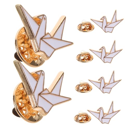 Ipetboom 6stücke Brosche Anstecknadel Origami- Für Damen Süße Cartoon-design Metall Nadel Kleidung Rucksäcke Pullover Alltag Gebrauch Accessoire von Ipetboom
