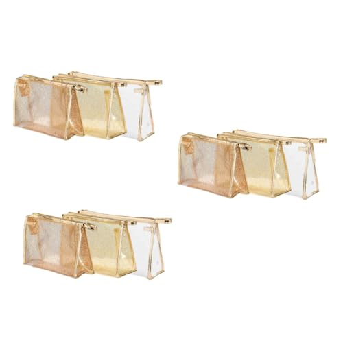 9 STK Damen Kulturbeutel Bilden Transparente Schminktasche Kulturbeutel Klar Organizer-Taschen Für Die Reise Make-up-Organizer Make-up-Pakete Reisen Quadrat Toilettenartikel von Ipetboom