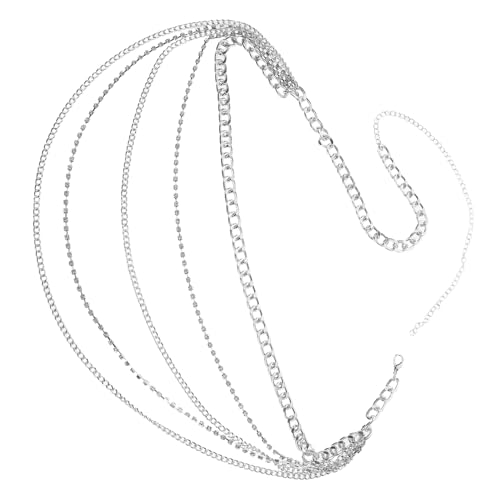 Funkelnder Mehrlagiger Taillenkettengürtel für Frauen Eleganter Taillenschmuck Langlebigen Metallketten Strasssteinen für Abendkleider Lässige Outfits von Ipetboom