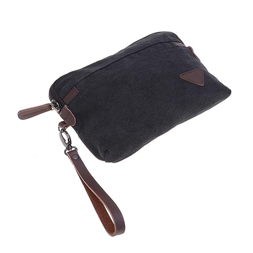 Herren Geldbörse mit Reißverschluss Multifunktionale Handtasche Große Kapazität für Geschäftsleute Studenten Vielseitig Einsetzbar Clutch Telefon Münzbeutel von Ipetboom