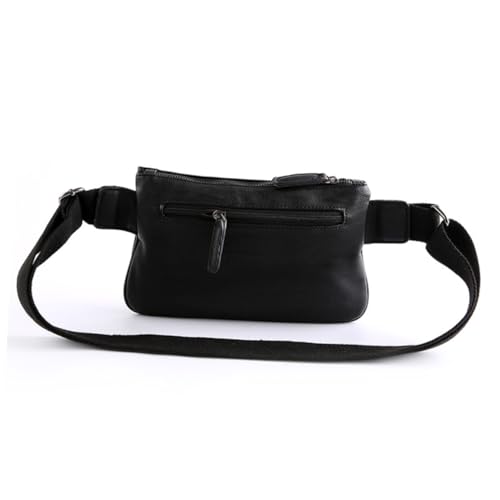 Ipetboom Bauchtasche Für Herren Aus Pu- Sport-hüfttasche Für Training Reisen Wandern Klettern Leicht Hauptfach Und Reißverschluss Schwarz von Ipetboom