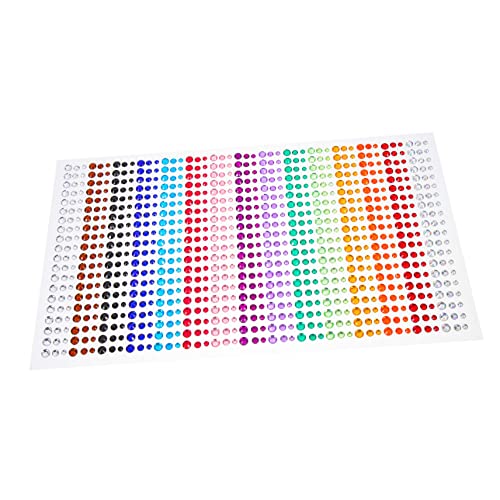 Ipetboom 1blatt Rhinestone Aufkleber Für Gesicht Selbstklebende Strasssteine Für -make-up Farben Für Festivals Partys Und Cosplay von Ipetboom