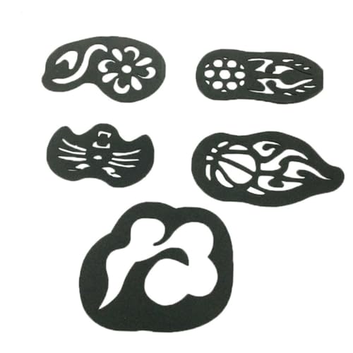 Ipetboom 1 Haar Tattoo Set Haarschneide Sets Kopf Tattoo Muster Haar Tattoo Papier Haarschneide Muster Schablone Modisches Haar Styling Muster Klebe Werkzeuge Schwarz von Ipetboom