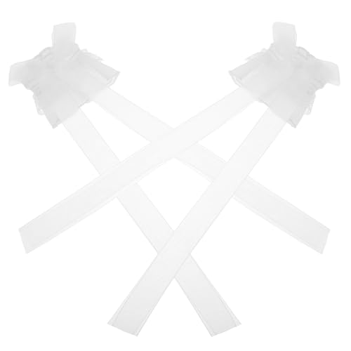 Ipetboom 1paar Abnehmbare Spitzenärmel Für Damen Hochzeitsärmel Verstellbare Rüschenärmel Für Cosplay Und Lolita Atemberaubende Armstulpen Mit Schleife Für Besondere Anlässe von Ipetboom