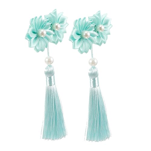 Ipetboom 1 Paar Blumenhaarnadel Haarquaste Kimono-blumen-haarspangen Accessoires Für Damen Haarschmuck Für Kinder Haarspangen Für Kinder Zubehör Abs Fräulein Hochzeit Stoff Strömungskamm von Ipetboom