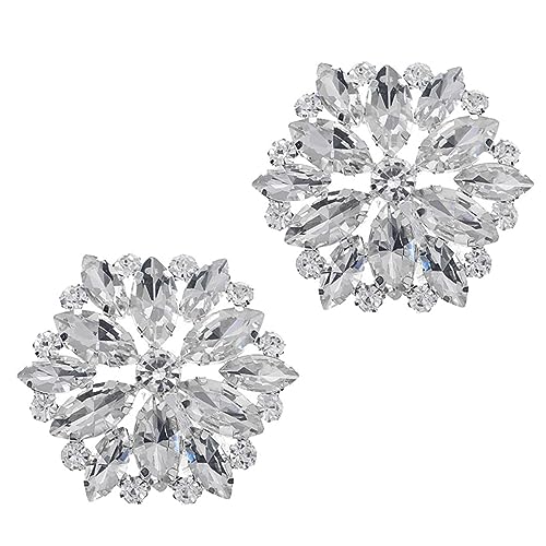 Ipetboom 1 Paar Dekorative Schuhclips für Damen Schuhaccessoires für Abendmode Abnehmbar Einfach zu Verwenden Passend für Verschiedene Anlässe mit Funkelnden Verzierungen von Ipetboom