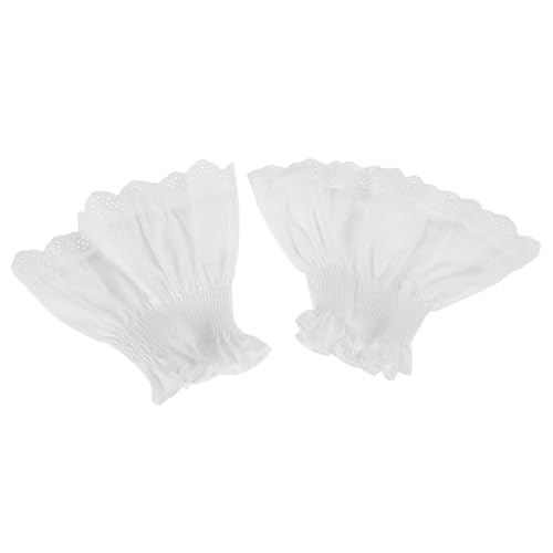 Ipetboom 1paar Abnehmbare -handgelenk-manschetten Für Damen Rüschensaum-lolita Falsche Ärmel Fingerlose Handgelenk-cuffs Für Outfits Und Besondere Anlässe von Ipetboom