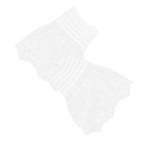 Ipetboom Rüschenmanschette Aus Spitze Mit Dickem Geblümten Design Mehrlagige Elastische Handgelenkmanschetten Stretch-spitzenmanschetten Als Fake-ärmel Für Frauen Und Mädchen von Ipetboom