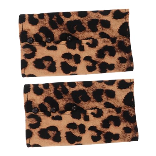 Ipetboom Handgelenksmanschetten Mit Leopardenmuster Abnehmbare Ärmel Für Damen Und Mädchen Pulswärmer Kleidungszubehör Für Partykostüme Und Besondere Anlässe von Ipetboom