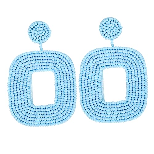 Ipetboom Geometrische Ohrringe Gewebten Perlen für Damen Quadratische Farbenfrohe Dangle Ohrhänger im Boho Style für Alltag und Festlichkeiten Ipetboom Geometrische Ohrringe Gewebten Perlen für Damen Quadratische Farbenfrohe Dangle Ohrhänger im Boho Style für Alltag und Festlichkeiten von Ipetboom