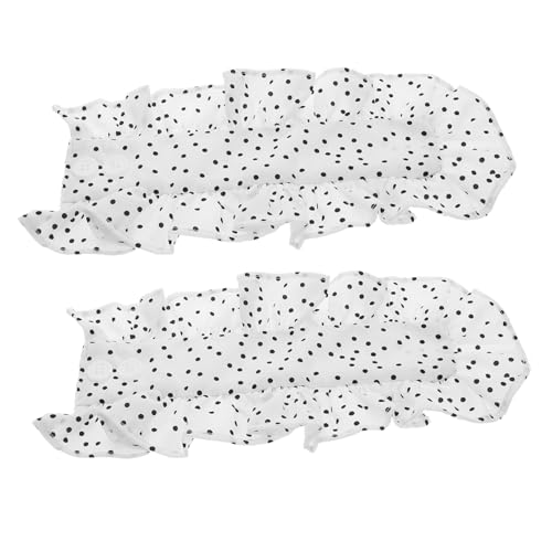 Ipetboom Falsche Ärmel Abnehmbar Für Damen Dekorative Manschetten Mit Rüschenbesatz Elastische Handgelenkmanschetten Für Kleider Und Hemden von Ipetboom