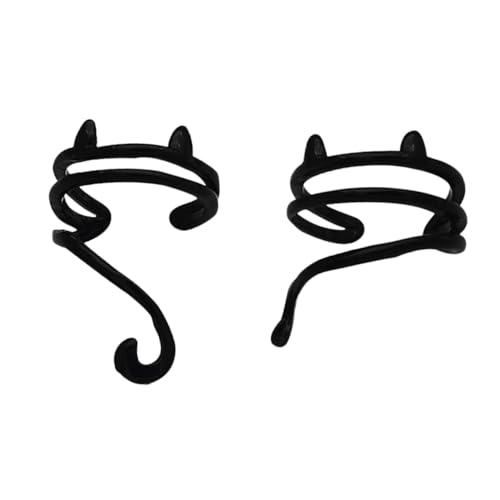 Ipetboom Ausgehöhlte Ohrclips S925 Silber Damen Ohrringe Katzen Ohrschmuck für Alltag Hypoallergen Leicht und von Ipetboom