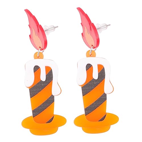 Ipetboom 1paar Kreative Retro Ohrringe Mit Kerzen-design Auffällige -ear Dangle Für Damen Für Halloween Und Partys Einzigartiges Zubehör Für Ihren Look Ipetboom 1paar Kreative Retro Ohrringe Mit Kerzen-design Auffällige -ear Dangle Für Damen Für Halloween Und Partys Einzigartiges Zubehör Für Ihren Look von Ipetboom