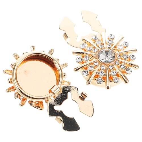 Ipetboom 1 Paar Manschettenknöpfe Manschettenknöpfe Strass Manschettenknopf Strassknöpfe Für Kleidung Strass Accessoires Für Damen Goldene Legierung Ipetboom 1 Paar Manschettenknöpfe Manschettenknöpfe Strass Manschettenknopf Strassknöpfe Für Kleidung Strass Accessoires Für Damen Goldene Legierung von Ipetboom
