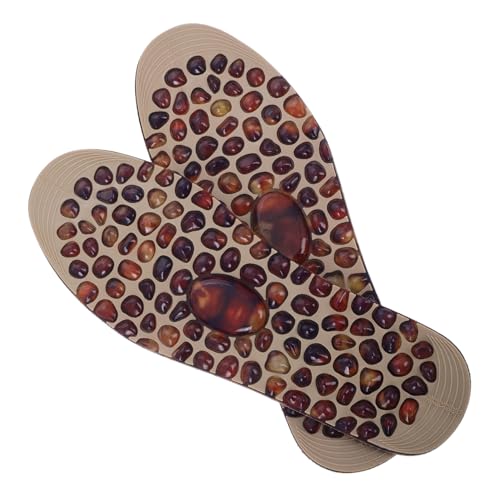 Ipetboom 1 Paar Fußmassage-einlegesohlen für Männer und Frauen Kieselsteinartiges Design Zur Druckentlastung Der Füße Akupressurtherapie Stabile Unterstützung von Ipetboom