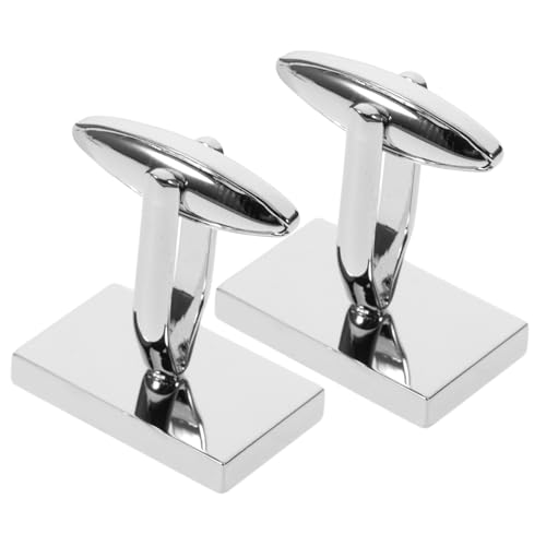 Ipetboom Manschettenknöpfe Für Herren Aus Plattiertem Metall Silberfarben Ärmelknöpfe Für Business-hemden von Ipetboom