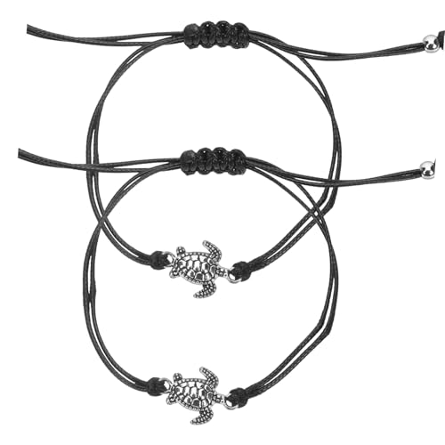 Ipetboom 1 Paar Schildkrötenarmbänder Verstellbare Handgefertigte Armbänder für Modisches Schmuckstück für Damen und Herren für Hochzeiten Geburtstage und Alltag von Ipetboom