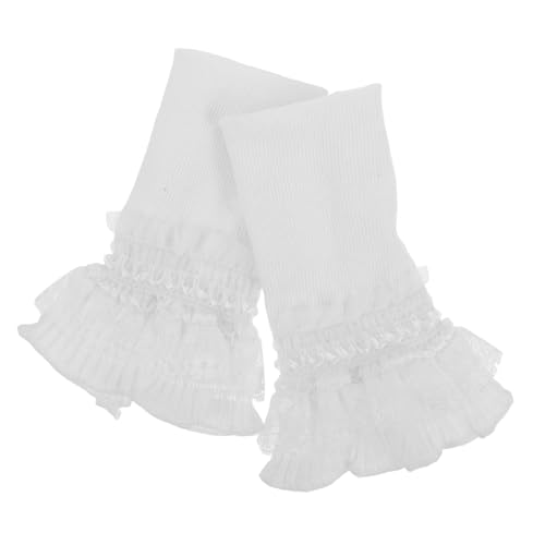 Ipetboom 1 Paar Spitze Gefälschte Dekorative Handgelenk Hand Ärmel Abnehmbare Kragen Manschette Gefälschte Ärmel Falsche Handgelenk Weiß Polyester von Ipetboom
