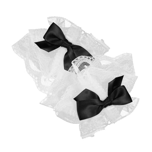 Ipetboom 1 Paar Spitzenärmel Manschetten Für Hochzeiten Damen Kunstleder Party Elastisch Mädchen Zubehör Handgelenksmanschette Armband Armbänder Spitzen Handgelenkshandschuhe von Ipetboom