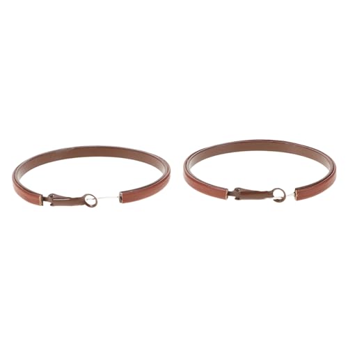 Ipetboom 1 Paar Übertriebene Ohrringe Aus Leder Bronzene Ohrringe Orangefarbene Reifen Kupfer-creolen Für Damen Gefälschter Ohrring Farbige Creolen Für Damen Light Brown Legierung von Ipetboom