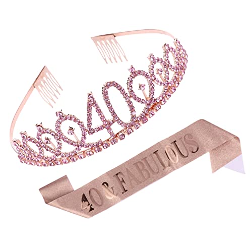 Ipetboom 1satz Geburtstagskrone Und Schärpe Krone Mit Geburtstagsetikette Für Unvergessliche Feiern Dekoration Für Geburtstag Und Andere Jubiläen von Ipetboom