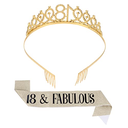 Ipetboom 1satz Teiliges Mit Geburtstagskrone Und Schärpe Glitzernde Goldene Dekoration Für Mädchengeburtstagsfeiern Langlebiges Und Stilvolles Zubehör Für Unvergessliche von Ipetboom