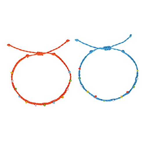 Ipetboom 2stücke Fußkettchen Im Boho-Stil Mit Steinquaste Fußkettchen Im Folk-Stil Mehrschichtiges Für Damen Armband Mit Steinquaste von Ipetboom