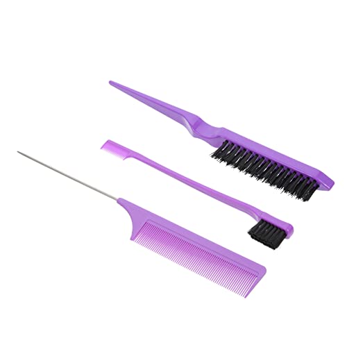 1 Satz Bürstenkamm-Set hairbrush haarbürsten dreifacher Toupierkamm 3-reihiger Frisierkamm Anzüge für Männer Kämme Spießenkamm Kopfhautkamm Doppelkopf Bürste setzen Doppelkamm Mann von Ipetboom