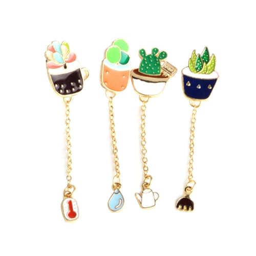 Ipetboom 4stücke Kaktusbrosche Aus Kaktus-form Damenbrosche Mode-schmuck Abendkleid-brosche Kaktus-abzeichen Für Kleidung Halsbekleidung von Ipetboom