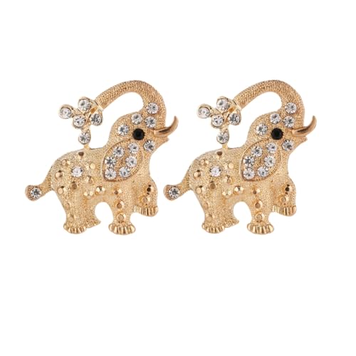 Ipetboom 1 Satz Elefantenbrosche Multifunktionale Schal Brosche Dekoration Für Kleidung Taschen Hüte Kreatives Für Frauen Zu Besonderen Anlässen 2 Stück von Ipetboom