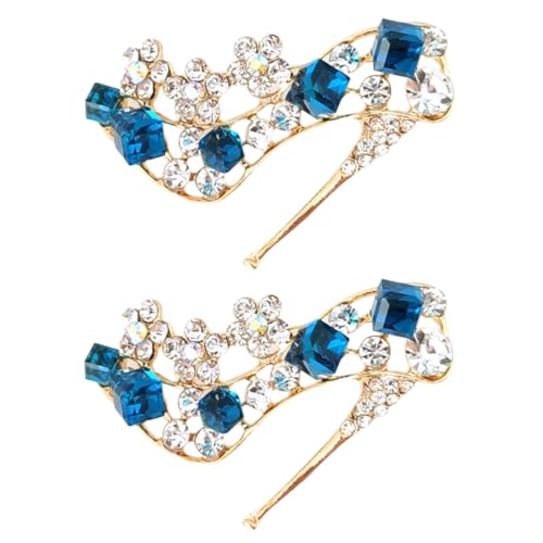 Ipetboom 2stücke Farbiger High Heel Anstecker Mit Strass Farbige High Heel Broschen Für Kleidung Party Ausflug Hochwertiges Und Sicheres Material von Ipetboom