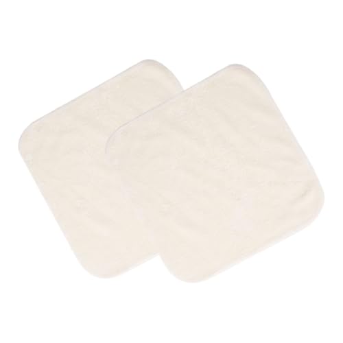 Ipetboom 2stücke Wiederverwendbare Bambusfaser Gesichtsreinigungstücher Quadratische Waschlappen Saugfähige Handtücher Für Sanfte Gesichtsreinigung Und Maschinenwaschbar von Ipetboom