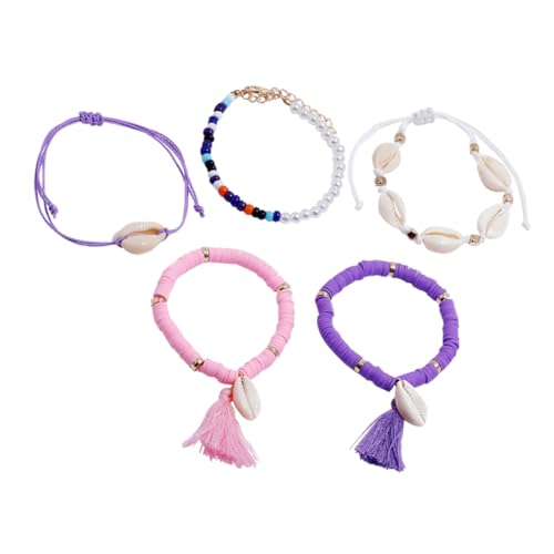 Ipetboom 1 Satz Handgefertigte Armbänder Natürlichen Muscheln Perlen Verstellbare Handgelenkstraps für Street Photography Stilvolle Fotos von Ipetboom