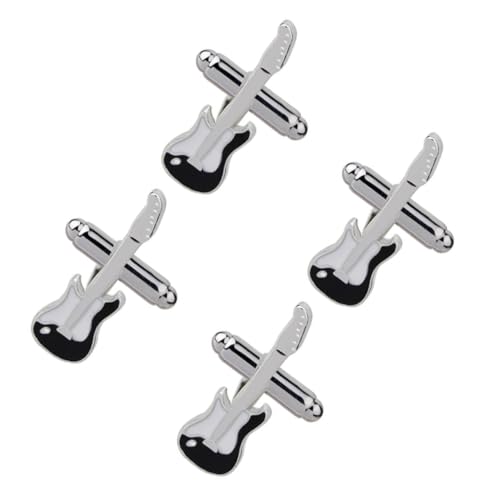 Ipetboom 1 Satz Herren Manschettenknöpfe Gitarrenform Kreative Design Hemd Manschettenknöpfe Elegantes Accessoire Für Männer Für Festlichkeiten Und Besondere Anlässe 2 Paare Ipetboom 1 Satz Herren Manschettenknöpfe Gitarrenform Kreative Design Hemd Manschettenknöpfe Elegantes Accessoire Für Männer Für Festlichkeiten Und Besondere Anlässe 2 Paare von Ipetboom