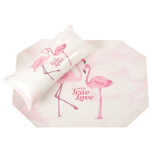 Ipetboom Nail Art Armlehne Handkissen Flamingo Design Maniküre Handauflage Nail Art Rest Kissen Nagelwerkzeug von Ipetboom