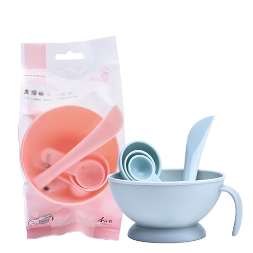 Ipetboom Tonwerkzeuge 1 Satz -Kit Gesichtsschale Gesichtsmaskenpinsel Pflege Mischset good mood grateful pink rosa Gesichtsmaske Löffel Gelee Werkzeug Maskenschale Rührschüssel einstellen von Ipetboom