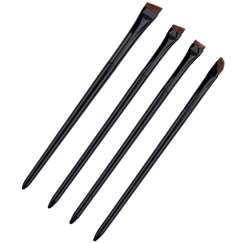 Ipetboom 1satz Professionellen Eyeliner Und Augenbrauenpinseln Schräg Flach Für Präzise Augen-make-up-anwendungen Aus Strapazierfähigen Synthetischen Fasern Für Amateure Und Profis von Ipetboom