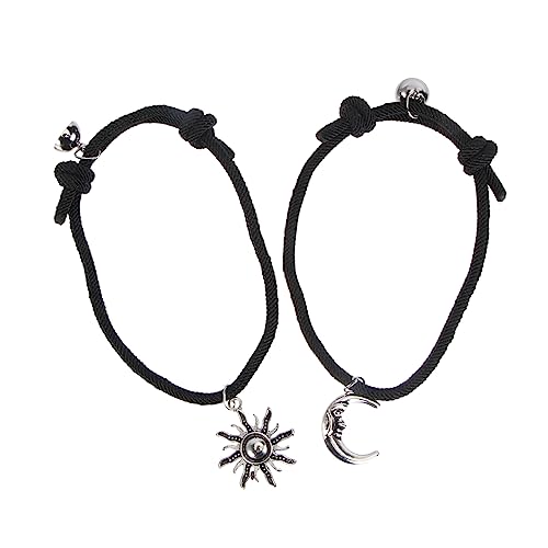 Ipetboom 1 Satz Lovers Bracelet Einstellbare Magnetarmbänder Geflochtenem Handseil für Stilvolle Freundschaftsarmbänder Perfektes für Valentinstag Weihnachten Hochzeiten Besondere Anlässe von Ipetboom